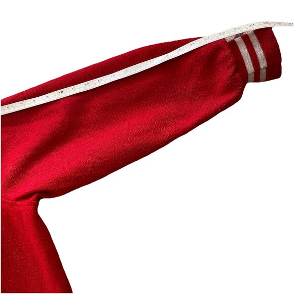 Vintage Boston University Wool Varsity Maple Jacket Large Red 50s 60s BU Prep - Picture 12 of 12